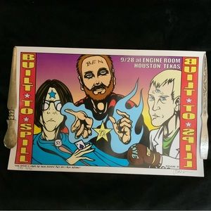 2001 BUILT TO SPILL Concert Poster JERMAINE ROGERS  2001 Offset Collection